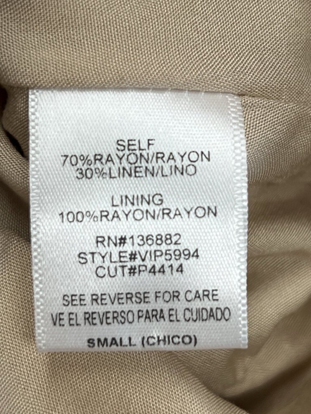 Windsor Take It Away Linen Strapless Ruffled Romper Size S Small Beige - Picture 6 of 8